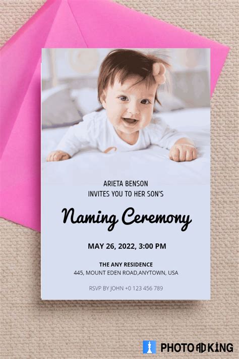 baby naming ceremony invitation templates