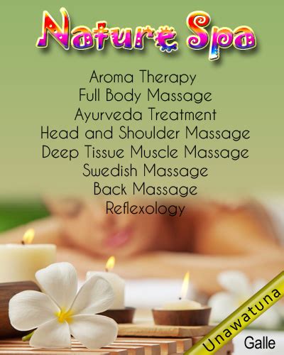 nature spa massage center  unawatuna