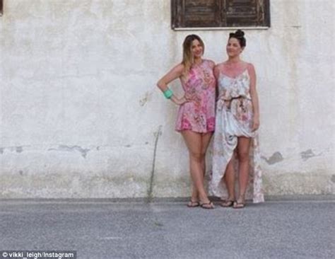 mkr s helena and vikki show off bikini bodies as they frolic across beaches in greece daily