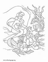 Coloring Mermaid Ariel Pages Little Queen Sisters Her Athena Colouring Disney Kids Sister Sheets Princess Big Print Baby Kleuren Mother sketch template