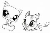 Coloring Pet Littlest Shop Pages Kids Pets Popular Printable sketch template
