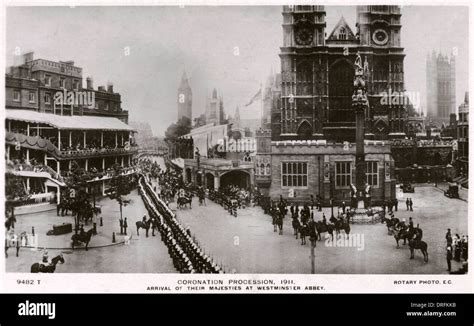 coronation procession westminster abbey london stock photo alamy