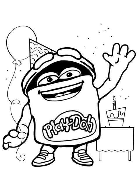 play doh  coloring page  printable coloring pages  kids