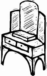 Vanity Furniture Coloring Pages sketch template