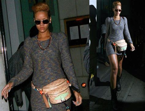 Photos Of Rihanna Wearing A Louis Vuitton Fanny Pack In