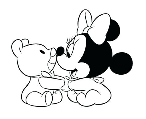 baby mickey mouse  friends coloring pages  getcoloringscom