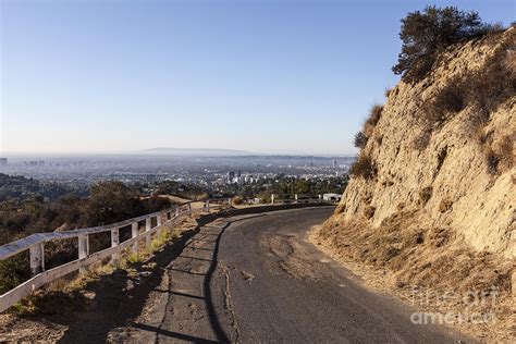 mulholland highway overlooking hollywood photograph  trekkerimages photography