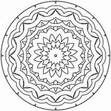 Mandala Pages Coloring Simple Color Printable Getcolorings sketch template