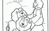 Coloring Lions Den Daniel Pages Preschool Lion sketch template