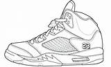 Jordan Coloring Pages Air Drawing Shoes Jordans Shoe Retro Nike Sneakers Basketball Michael Sneaker Printable Drawings Template Sheets Kids Book sketch template