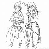 Sword Kirito Asuna Xcolorings 910px sketch template