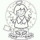 Coloring Snow Globe Pages Christmas Globes Let Designs Straccia Marisa Noel Color Printable Snowglobe Ausmalen Kids Winter Coloriage Angel Getcolorings sketch template