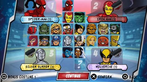 marvel super hero squad  characters psp youtube