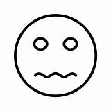Nervous Emoji Icon Face Vector Emoticon Vecteezy 512px sketch template
