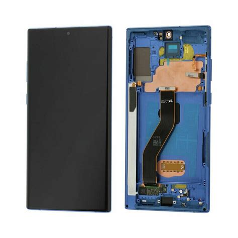 galaxy note   lcd  frame blue