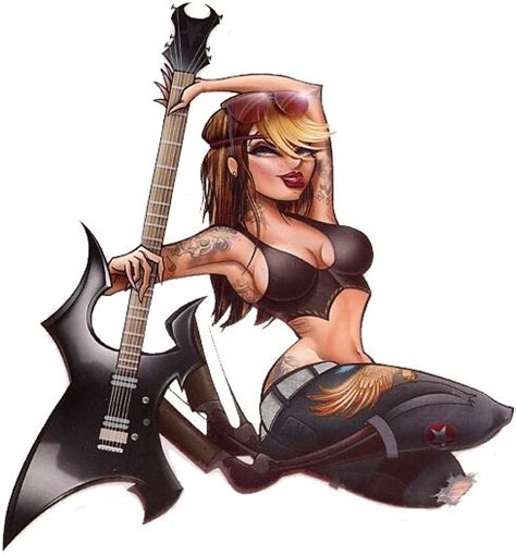 tyson mcadoo tattoo art guitar slut sexy musician girl sticker decal hot ebay