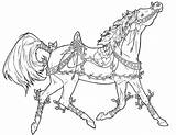 Coloring Horse Pages Carousel Horses Christmas Flowers Adult Arabian Deviantart Vines Drawings Printable Adults Color Drawing Requay Animal Print Colouring sketch template