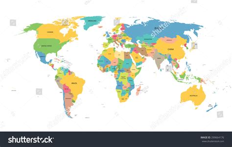 world map  countries names