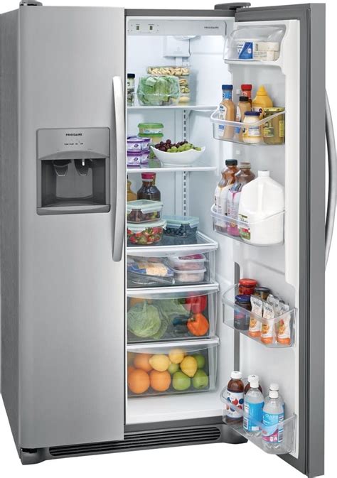 frigidaire ffssts   side  side refrigerator   cu ft capacity store