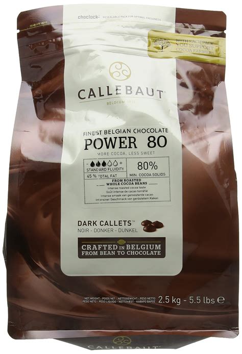 callebaut powerful  percent dark chocolate callets  kg buy   oman  desertcart
