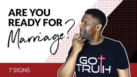 7 Signs You Re Not Ready For Marriage Youtube