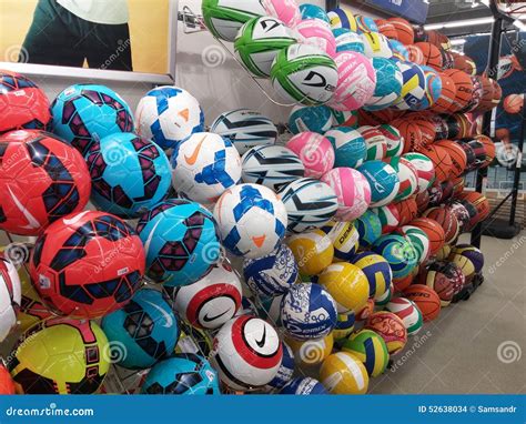 soccer balls  store editorial stock image image