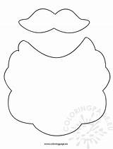 Babbo Barba Coloringpage Mustache Claus Suggerimenti Realizzarla Grandi Cartamodello Blogmamma Torna sketch template