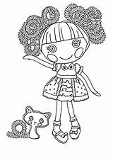 Lalaloopsy Coloring Pages Loopsy Girls Print La Printable Kids Color Popular Coloringtop sketch template