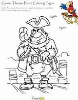 Coloring Pirate Captain sketch template