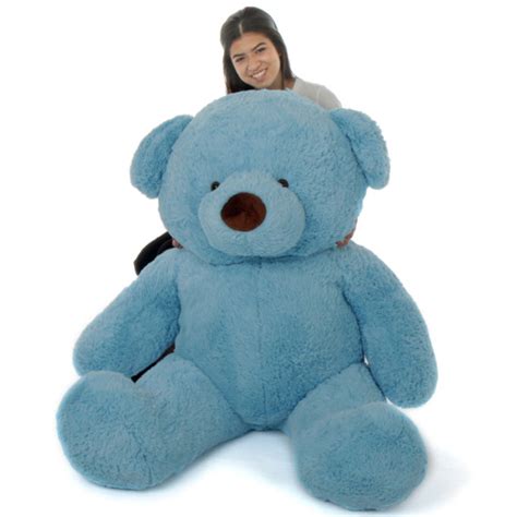 Giant Teddy Sammy Chubs Jumbo Blue Teddy Bear 60in