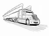 Tanker Camion Camiones Trailor Kenworth Caballos Tractors Kidsplaycolor sketch template