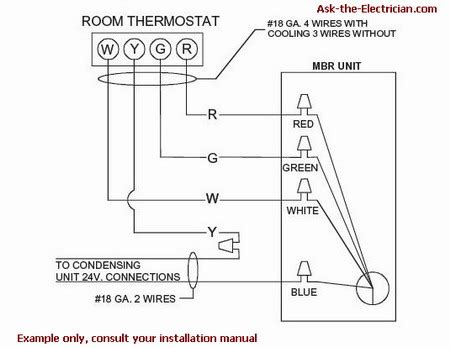 heating  cooling thermostat wiring diagram