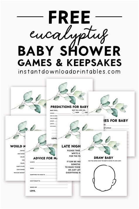 haus garten baby shower games prediction advice cards boy girl baby