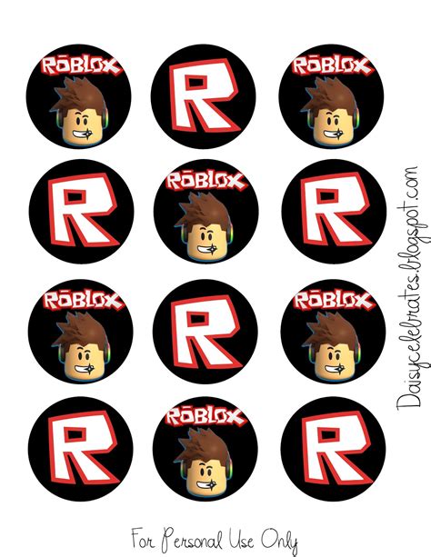 roblox  printable banners  cupcake toppers   fiesta