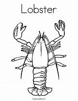 Lobster Coloring Outline Template Pages Print Kids Twistynoodle Templates Wikiclipart Getdrawings Fish Noodle Twisty Change Imgarcade Animal sketch template