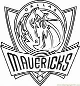 Mavericks Dallas Nba Coloringpages101 Supreme sketch template