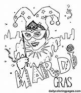 Gras Mardi Coloring Pages Parade Getcolorings sketch template