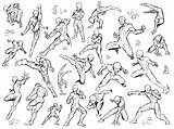 Poses Fighting Drawing Sword Getdrawings sketch template