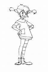 Pippi Longstocking Coloring Pages Color sketch template