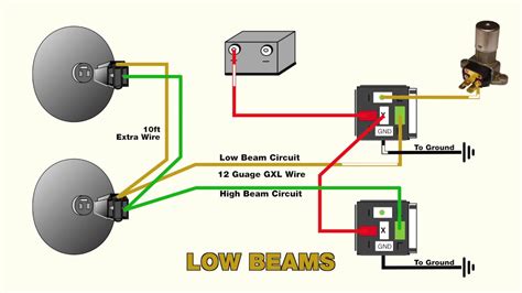 headlight wiring diagram  relays