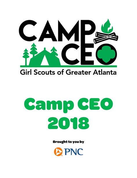 2018 camp ceo bio book girl scouts of greater atlanta by girl scouts