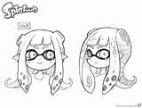 Splatoon Coloring Pages Drawing Head Printable Kids Color sketch template