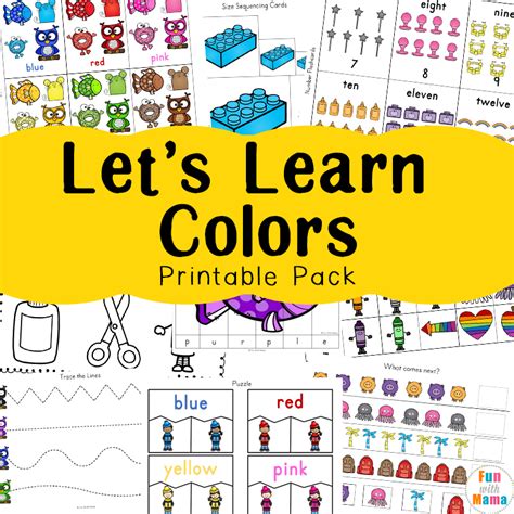 learning colors  fun color themed printable worksheets fun  mama