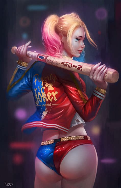 harley quinn by nopeys on deviantart dc and marvel