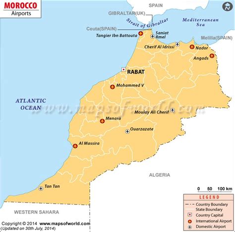 airports  morocco morocco airports map