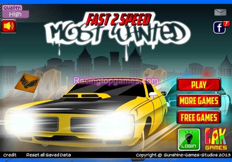 You Can Play Online Fast 2 Speed Most Wanted Car Racing