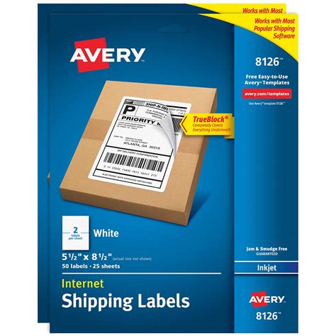 avery shipping address labels inkjet printers  labels  sheet labels permanent