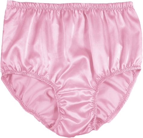 stp05 fair pink satin panties for women plus size briefs panty