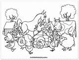 Coloring Farm Pages Adults Getcolorings sketch template
