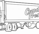 Semi Coloring Pages Printable Getcolorings Truck Color Getdrawings sketch template